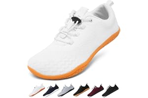 Geweo Unisex Zapatillas Barefoot Hombre Mujer Verano Zapatos Barefoot Minimalistas Transpirables Luces Zapatillas Running Fitness con Pies Anchos Zapatillas Gym Andar con Suela Zero Drop 37-47EU