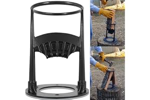 SIXCOW 2023 Upgrade Heavy Duty 12lb for Kindling Splitter Cracker, Firewood Splitter Wedge, Cast Iron Splitting Wedge, No Sharp Edge Wood Splitter, for Manual Maul Log Kindling Splitter Cracker, 7.7'' x 12''