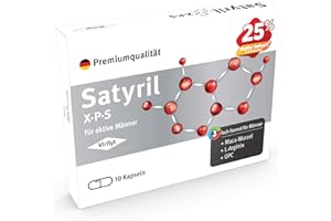VIRILYT Satyril für aktive Männer I 10 Kapseln hochdosiert I Mit Maca + L-Arginin + Zink + Selen I aus Deutschland I Studienbasierte Entwicklung