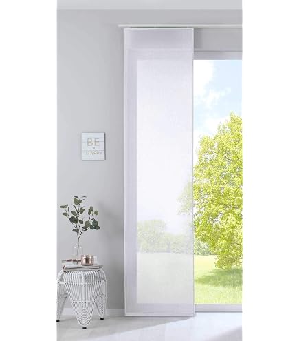 Rideau Occultant Microfibre Mat 245 X 60 Cm – Crème – Barre & Lest Inclus – Style Moderne & Élégant