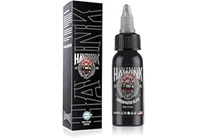 HAWINK TattooFarbe Concentrated Black 1oz (30ml) Professionelle Tattoo Ink Konzentrierte Schwarze TI203-30-002