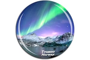 WEEKINO Aurora Tromso Norwegia magnes na lodówkę 3D szkło kryształowe turystyczne miasto podróż pamiątka kolekcja prezent mocna naklejka na lodówkę