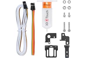 TEQStone 3D Touch V3.2 BL-Touch zamiennik z 4 uchwytami, kompatybilny z Ender-3/3S/3Pro, Ender-5/5S/5Pro, CR-10, Geeetech A10/20/30 Series automatyczny zestaw czujników poziomowania