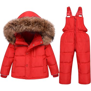 Combinaison De Neige Enfant 2 Pièces - Chaude Et Imperméable Pour Ski - Capuche Amovible - Taille 1 à 15 Ans