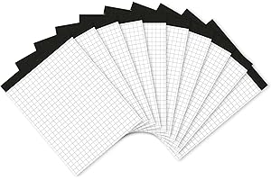 Landré Notiz-Block ohne Deckblatt A6 kariert, 50 Blatt, 70 g/m², 10 Stück