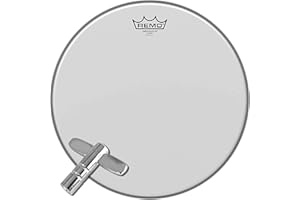 REMO® BA-0114-00 Coated Ambassador pelle Sabbiata per Batteria da 14" a Strato Singolo + ffalstaff® Chiave Accordatura per Batteria standard cromata argento