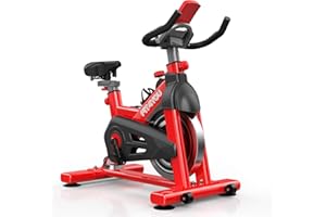 FoxHunter FIT4YOU Exercise Bike Indoor Cycling Home Gym Workout Cardio Fitness Adjustable Resistance LCD Monitor FH-EB07
