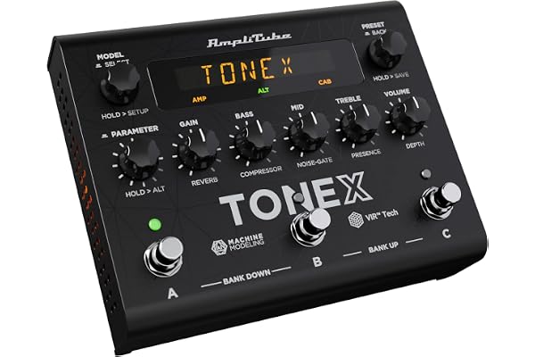 IK Multimedia TONEX AI Maskininlärning Multieffekt-Pedal: Tonemodellering för Elgitarrförstärkare, Gitarreffekter, Distorsion