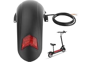 Yungeln Guardabarros Trasero con Luz Trasera Scooter Soporte de Guardabarros Accesorio de Repuesto Compatible con Kugoo M4, M4Pro Scooter Eléctrico