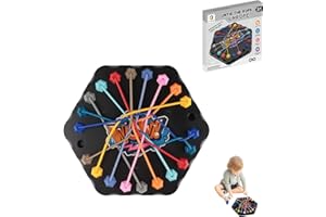 ELIPHONTOWNE Knots Games Board Strategy - Board Games Kids, Rope Game for 2 to 4 Players, Puzzle Table Game, Interactive Iq Challenge, Holiday Family Fun for Kids and Adults