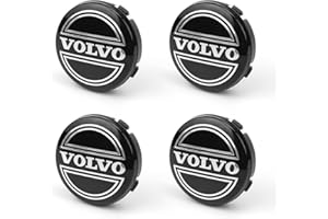 4 Piezas Tapas Centrales para Bujes, JANDH Tapacubos 64mm Volvo, Tapacubos Abs para Coche con Logo, Tapacubos de Rueda Adecuado para Modelos Volvo