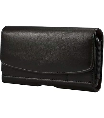 Borsa Orizzontale Moex Con Clip E Passante Per Cintura: Custodia Universale In Similpelle Nera Per Alcatel 3X 2020 E Altri, Chiusura Magnetica