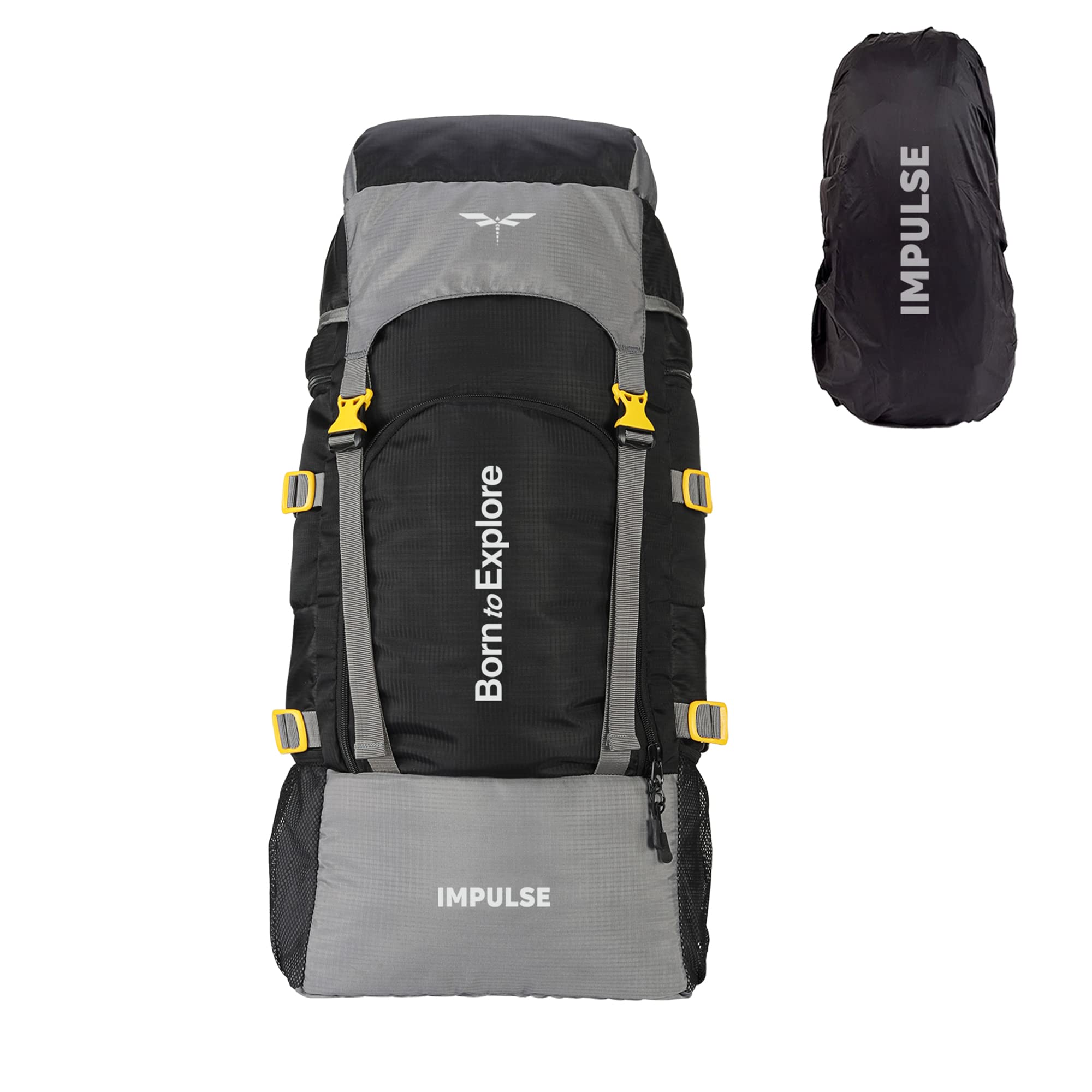 Impulse 60 Litres Keep Discovering Light Waterproof Rucksack Trekking Hiking Camping Outdoor Camps Luggage Bags Tour Travel B