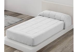 CAMATEX Lanovenanube - Edredón Ajustable Raya Cama 105 - Color Gris