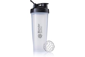 Blender Bottle Classic Loop - Protéine Shaker | Bouteille d'eau avec poignée de transport | 940 ml | clear noir