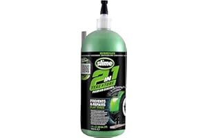 Slime 10194-51 Sigillante 2 in 1 per Camera d'Aria e Pneumatico Antiforatura, Premium, Prevenire e Riparare, per Tutti i Tipi di Camere d’Aria e Pneumatici Fuoristrada, 946ml (32oz)