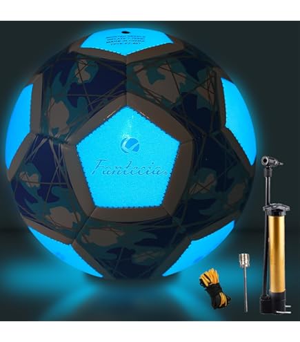 Le Football Lumineux Éclaire Le Football Réfléchissant Pour Les Jeux De Nuit Et L Entra Nement Brillant Dans Noir Cadeaux Jouets Am Ricain Gar Ons Enfants Homm