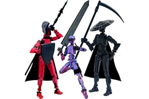 (Montering slutförd) T13 Action Figure Set, 3D-utskrivna actionfigurer, Dummy 13 Action Figure, för samlare Skrivbordsdekorat