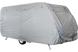 BLUMIXX Bâche de qualité supérieure pour camping-car et caravane - Accessoires de camping - Protection UV et intempéries - Taille M 550 x 250 x