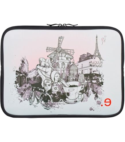 Housse Ordinateur Portable BE.EZ La Robe - Pour 15-16 Pouces (MacBook Pro, ASUS, Acer, Dell, HP...) - Protection Mémoire De Forme - Intérieur Doux - Gris/Bleu