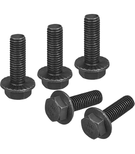 Boulons à Bride Dentelés M8-1,25 X 16 Mm - Qualité 10,9 - Lot De 10 Pièces Neuf UXCELL