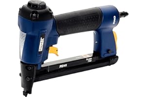 Rapid PRO PS141 18Ga Cucitrice Pneumatica con Impugnatura Ergonomica per Chiodi n. 12, Ricarica Rapida, Profondità di Infissione Regolabile, Include Valigetta e 300 Chiodi