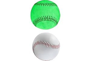 LNGJIN Leuchtende Baseballbälle, Softball, 9 Zoll Baseballs, weiche Baseballs, leuchtender Baseball für Nachtwurfübung, Baseballbälle Softball, für Erwachsene und Jugendliche