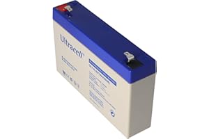 ULTRACELL UL7-6 Batterie au plomb 6 V 7 Ah avec contacts Faston 4,8 mm