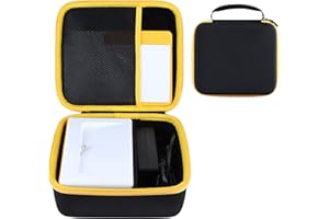‎RIYADAONE RIYADAone Hartschalen Schutzhüllen Tasche Geeignet für Kodak Dock Plus 4PASS Fotodrucker (Schwarz + Gelb)
