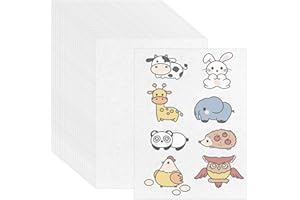 DUTIFUL 25 Blatt Schrumpffolie zum Bemalen Schrumpffolie A4 Schrumpfpapier Durchscheinend Plastikfolie zum Basteln Schrumpffolie für Kinder Studenten DIY Handwerk