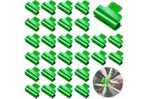 SAIJIAN 50 Pezzi Clip per Serra 11mm Clip per Pellicola per Serra Morsetti per Serra Clip per Piante Clip Fissaggio Telo Serra per Serre Morsetto per Serra Clip per Cerchio a Tunnel in Rete di Plastica