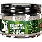 Ostwint Y&uuml;z ve V&uuml;cut Peeling Scrub Aloe Vera 300 ml, Cilt Temizleyici, P&uuml;r&uuml;ss&uuml;zleştirici, Dolaşımı Hızlandırıcı
