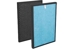 BIBOLIC Epi 188 Ersatzfilter Kompatibel mit Aiibot Epi188 Luftreiniger 4-in-1 H13 Ersatz HEPA Filter mit Aktivkohlefilter, 2 Stück