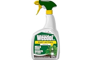 Weedol 015001 Fast Acting Weedkiller, 1 Litre Spray Gun, Multicolored