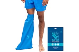 Bloccs Waterproof Cover for Plaster Cast Leg, Swim, Shower & Bathe. Watertight Protector - ASL74 - Adult Short Leg
