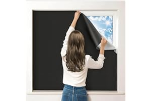 AMICABLY Tenda Oscurante Finestra Tende Oscuranti per Interni Viaggio 300 x 145 cm Tessuto Oscurante Portatile Tendine Oscuranti per Finestre per cameretta dei Bambini,Camera,Tenda da Viaggio,Temporanea