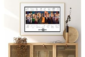 SIGNED BY THE STARS Doctor Who Signed/Autographed Print all Doctors. Dr Who (A3 Print 42cm x 29.7cm)