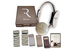 REFYN FIT-Kit Pilates Maison-Poids Chevilles-Anneau Pilates-Bandes résistance Pilates- Ballon Pilates-Cercle Pilate-Bien être-Périné-Abdos-Accessoire-Musculation-Yoga-Fitness- Sport-Méditation-Santé