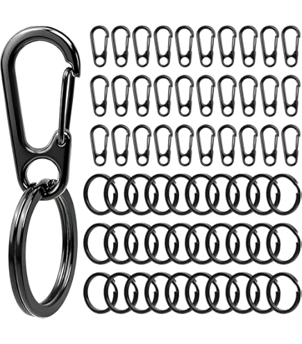 Tyqour 6 stuks karabijnhaken, sleutelhangers, hartvormige karabijnhaken, klein, 30 mm, hartvormige rugzakgespen, kleine karabijnhaak, aluminium karabijnhaak, clip voor kamperen, vissen, wandelen