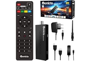 Romicta Decodificador TDT HD 2024 con 1 Año de IP-TV Free, Sintonizador DVB-T2 HD HDMI, Resolución 1080P H265 HEVC Principal 10 bit, Soporta USB, WiFi, PVR, LCN, Youtube, TIKTOK