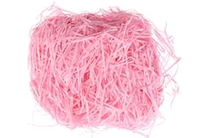 STRBOXONG Carta Velina Tagliuzzata 200 Grammi Erba Rafia per Cesti, Scatola Regalo Riempitivo, Cestino Erba, Accessori per Feste, Accessori per l'imballaggio DIY(Rosa)