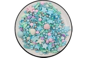 ‎TMADE Edible Ocean Seahorse Candy Fish Sprinkles Birthday Wedding Halloween Thanksgiving Christmas Cake Cupcake Biscuit Dim sum Decorative Sweets