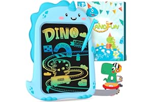 GRANDFUN Dinosaur Toys for Boys Toddler Kids - 8.5 inch LCD Board Writing Tablet Drawing Pad for Kids Christmas Eve Box Fillers, Stocking Fillers Kids Toddler Toys for 2 3 4 5 6 Year Old Boys Gifts Christmas
