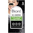Biore Deep Cleansing Charcoal Pore Strips for Nose, 6 Count