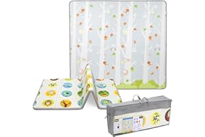 Chicco Tappeto Gioco Bambini 2in1, Extra Large 200x180 cm, Spessore 1.3 cm, Extra Soffice, Double Face, con Animali e Paesaggio, Tappeto Gioco Neonato, Giochi Neonato, Morbido e Pieghevole, 0+ Mesi