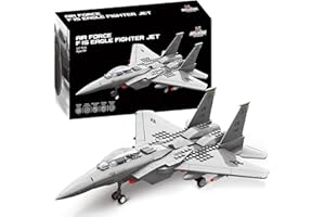 Apostrophe Games Set di blocchi di costruzione dell'aeronautica (Aereo da caccia)(227 pezzi)