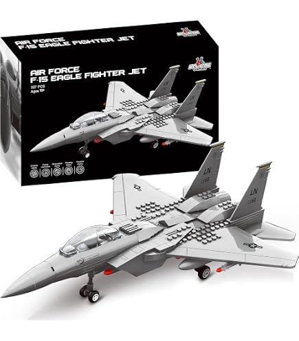 Reobrix White Swan – Avion Militaire à Construire – 1598 Pièces – Maquette Stratégique – Ailes Mobiles – Dès 14 Ans – Cadeau Aéronautique