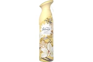 Febreze Odświeżacz powietrza (300 ml) wanilia, spray do pomieszczeń usuwa zapachy i pozostawia świeży zapach