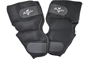 Professional's Choice Hock Ice Boots - Equine Cold Therapy Neoprene Anatomical Fit Ice Wraps with Frozen Gel Pockets, One Size, Pair