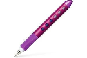 FABER-CASTELL 149848 – pióro wieczne Scribolino, dla leworęcznych, stalówka L, kolor jeżynowy, 1 sztuka